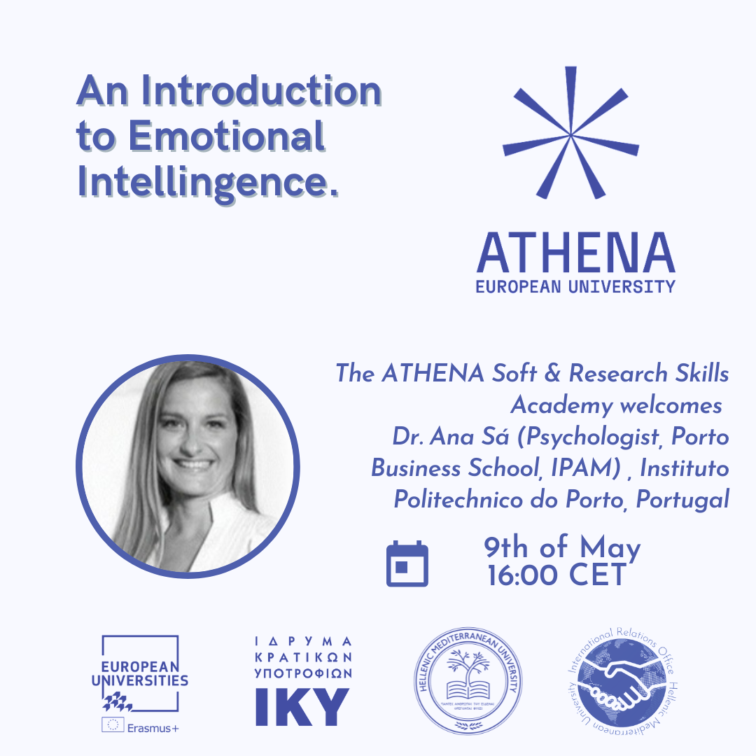 ATHENA Soft Skills Academy: Ομιλία της Dr. Ana Sa’ από το Business School στο IPP στο Πόρτο