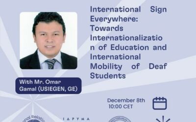 ATHENA Talks: ‘International Sign Everywhere: Towards Internationalization of Education and International Mobility of Deaf Students’