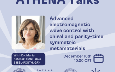 ATHENA Sci-Cafe Colloquial Talks: “Advanced electromagnetic wave control with chiral and parity-time symmetric metamaterials”