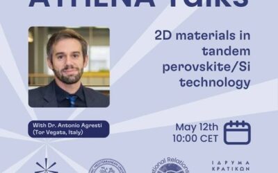 ATHENA Talks: “2D materials in tandem perovskite / Si technology”