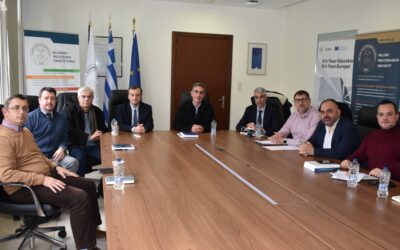 Visit of the new administration of the Economic Chamber of Eastern Crete to the Hellenic Mediterranean University