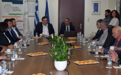 Visit of the Greek Minister of Education, Religion and Sports, Mr. Kyriakos Pierrakakis to Hellenic Mediterranean University