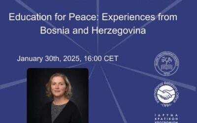 ATHENA 4Peace: “Education for peace: Experiences from Bosnia and Herzegovina” 