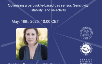 ATHENA Talks: “Optimizing a perovskite-based gas sensor: Sensitivity, stability, and selectivity”