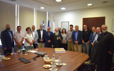 Visit of His Eminence Archbishop of Crete Eugenios to the Hellenic Mediterranean University (HMU)