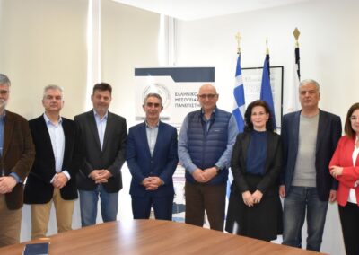 Πρυτανικές Αρχές και Αντιπρυτάνεις Πανεπιστημίου Κρήτης και ΕΛΜΕΠΑ σε συνάντηση στο Ελληνικό Μεσογειακό Πανεπιστήμιο