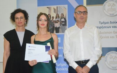Graduation Ceremony at the Department of Business Administration and Tourism with an Excellence Award from Grant Thornton