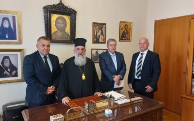 Επίσκεψη του Πρύτανη του Ελληνικού Μεσογειακού Πανεπιστημίου στην Ιερά Αρχιεπισκοπή Κρήτης