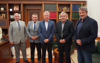 Meeting of HMU’s New Rectoral Authority with the Regional Governor of Crete, Stavros Arnaoutakis
